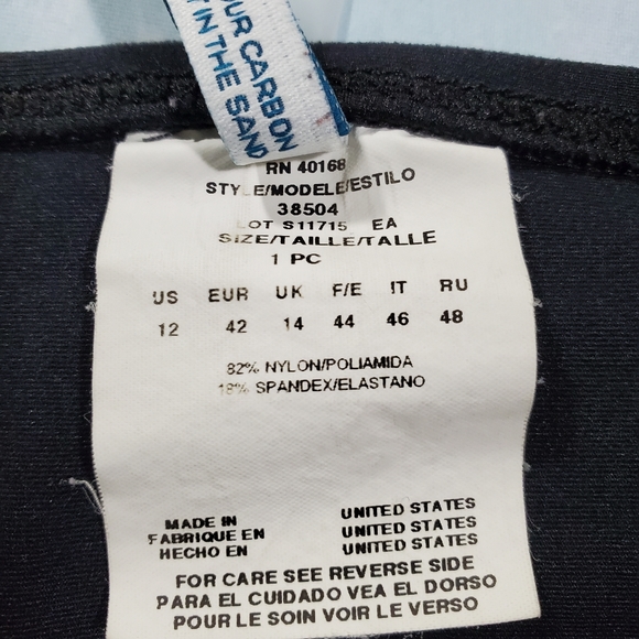 SOLD ECO SWIM Swimsuit Bikini Bottom Sz 12 black - Picture 8 of 8